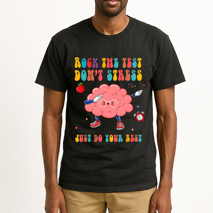 Rock The Test DonT Stress Just Do Your Best Funny Testing Day Tall T-Shirt