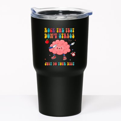 Rock The Test DonT Stress Just Do Your Best Funny Testing Day Tumbler