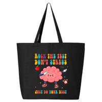 Rock The Test DonT Stress Just Do Your Best Funny Testing Day 25L Jumbo Tote