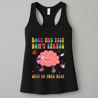 Rock The Test DonT Stress Just Do Your Best Funny Testing Day Womens Tank Top