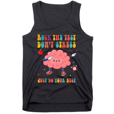 Rock The Test DonT Stress Just Do Your Best Funny Testing Day Tank Top