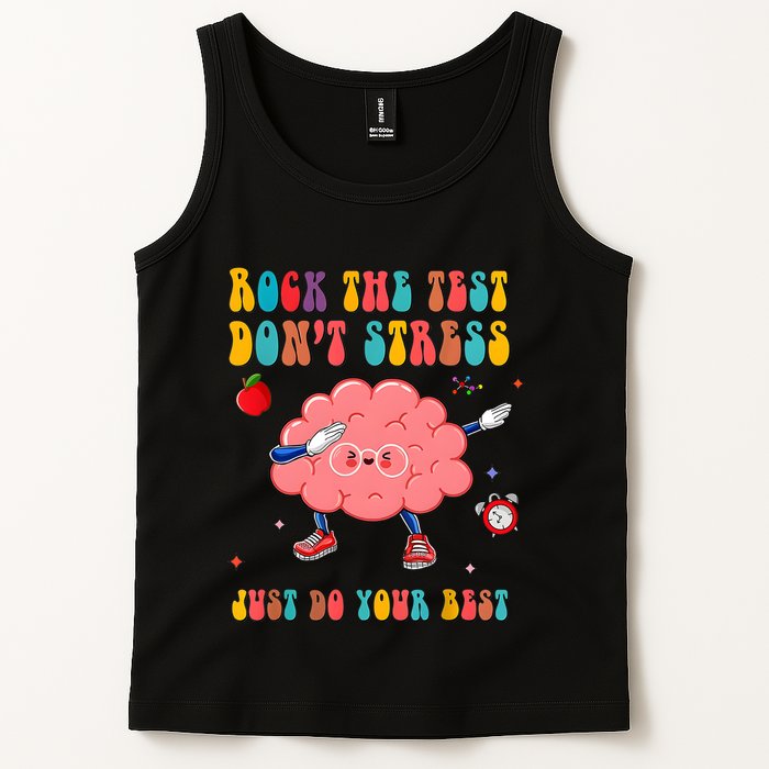 Rock The Test DonT Stress Just Do Your Best Funny Testing Day Tank Top