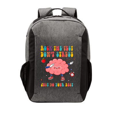 Rock The Test DonT Stress Just Do Your Best Funny Testing Day Vector Backpack