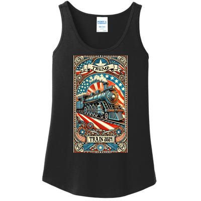 Retro Trump Tarot Card 2024 Ladies Essential Tank