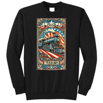 Retro Trump Tarot Card 2024 Tall Sweatshirt