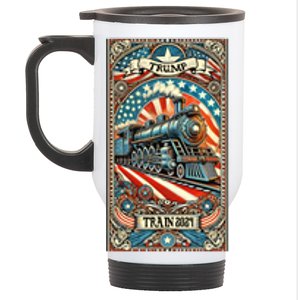 Retro Trump Tarot Card 2024 Stainless Steel Travel Mug