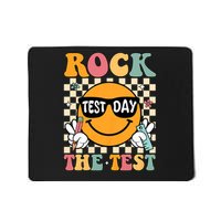 Rock The Test Testing Day Retro Motivational Student Mousepad