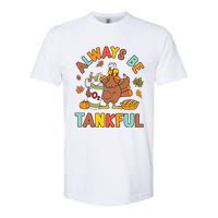 Respiratory Therapist Thanksgiving Nurse Autumn Fall Turkey Softstyle CVC T-Shirt