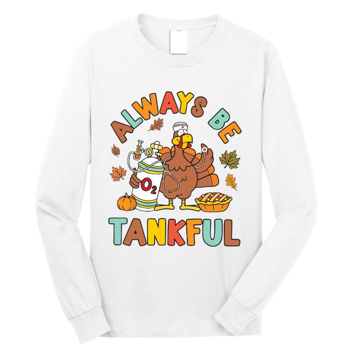 Respiratory Therapist Thanksgiving Nurse Autumn Fall Turkey Long Sleeve Shirt