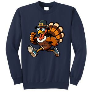 Running Turkey Turkey Trot Running Thanksgiving Sweatshirt