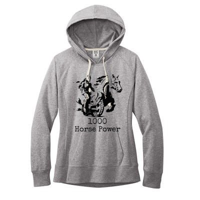 Ride the Thunder 1000 Horse Power Women's Fleece Hoodie