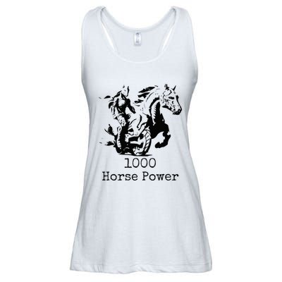 Ride the Thunder 1000 Horse Power Ladies Essential Flowy Tank