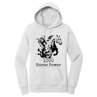 Ride the Thunder 1000 Horse Power Women's Pullover Hoodie