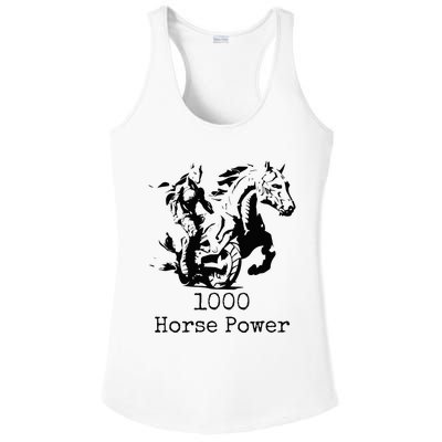 Ride the Thunder 1000 Horse Power Ladies PosiCharge Competitor Racerback Tank