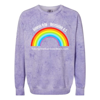 Revelation Taking The Rainbow Back Colorblast Crewneck Sweatshirt