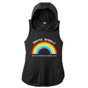 Revelation Taking The Rainbow Back Ladies PosiCharge Tri-Blend Wicking Draft Hoodie Tank