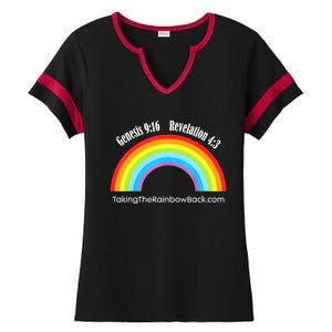 Revelation Taking The Rainbow Back Ladies Halftime Notch Neck Tee