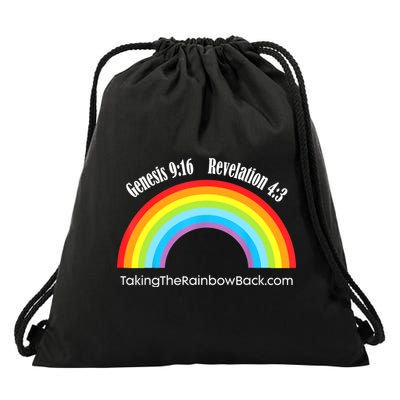Revelation Taking The Rainbow Back Drawstring Bag