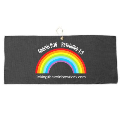 Revelation Taking The Rainbow Back Large Microfiber Waffle Golf Towel