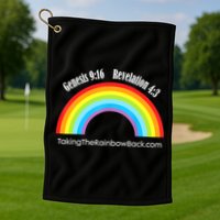 Revelation Taking The Rainbow Back Golf Towel
