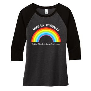 Revelation Taking The Rainbow Back Women's Tri-Blend 3/4-Sleeve Raglan Shirt