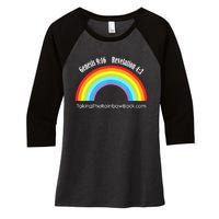 Revelation Taking The Rainbow Back Women's Tri-Blend 3/4-Sleeve Raglan Shirt