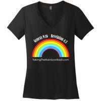 Revelation Taking The Rainbow Back Women's V-Neck T-Shirt