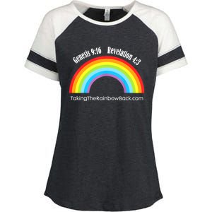 Revelation Taking The Rainbow Back Enza Ladies Jersey Colorblock Tee