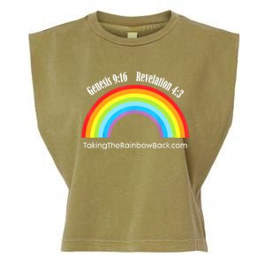 Revelation Taking The Rainbow Back Garment-Dyed Women's Muscle Tee