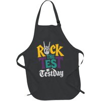 Rock The Test Testing Day Hand Skeleton Teacher Student Apron