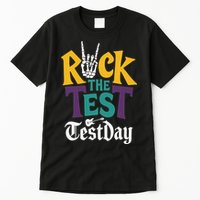 Rock The Test Testing Day Hand Skeleton Teacher Student Tall T-Shirt