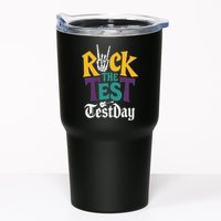 Rock The Test Testing Day Hand Skeleton Teacher Student Tumbler