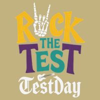 Rock The Test Testing Day Hand Skeleton Teacher Student Cooling Performance Long Sleeve Crew