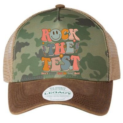 Rock The Test Dont Stress Just Do Your Best Teacher Retro Legacy Tie Dye Trucker Hat
