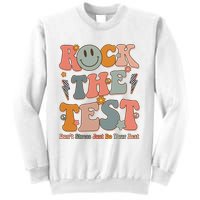 Rock The Test Dont Stress Just Do Your Best Teacher Retro Sweatshirt
