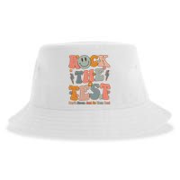 Rock The Test Dont Stress Just Do Your Best Teacher Retro Sustainable Bucket Hat