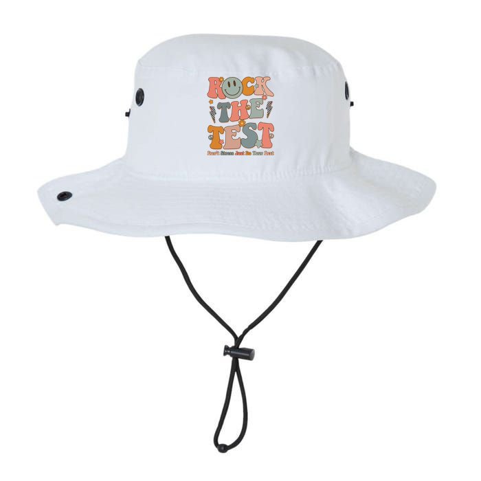 Rock The Test Dont Stress Just Do Your Best Teacher Retro Bucket Hat
