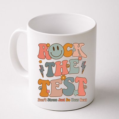 Rock The Test Dont Stress Just Do Your Best Teacher Retro Mug