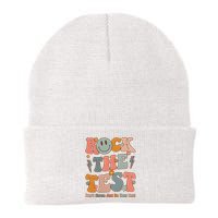 Rock The Test Dont Stress Just Do Your Best Teacher Retro Beanie