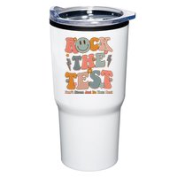 Rock The Test Dont Stress Just Do Your Best Teacher Retro Tumbler