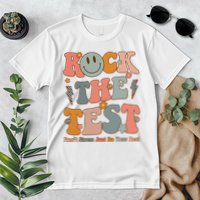 Rock The Test Dont Stress Just Do Your Best Teacher Retro Premium T-Shirt