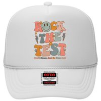 Rock The Test Dont Stress Just Do Your Best Teacher Retro Trucker Hat