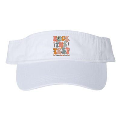Rock The Test Dont Stress Just Do Your Best Teacher Retro Visor