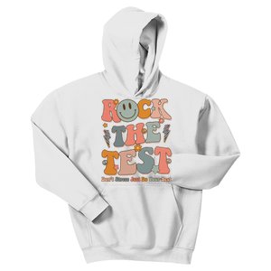 Rock The Test Dont Stress Just Do Your Best Teacher Retro Kids Hoodie