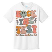 Rock The Test Dont Stress Just Do Your Best Teacher Retro Kids T-Shirt