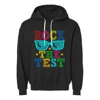 Rock The Test Testing Day Teacher Garment-Dyed Fleece Hoodie