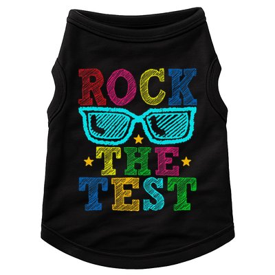Rock The Test Testing Day Teacher Doggie Tank