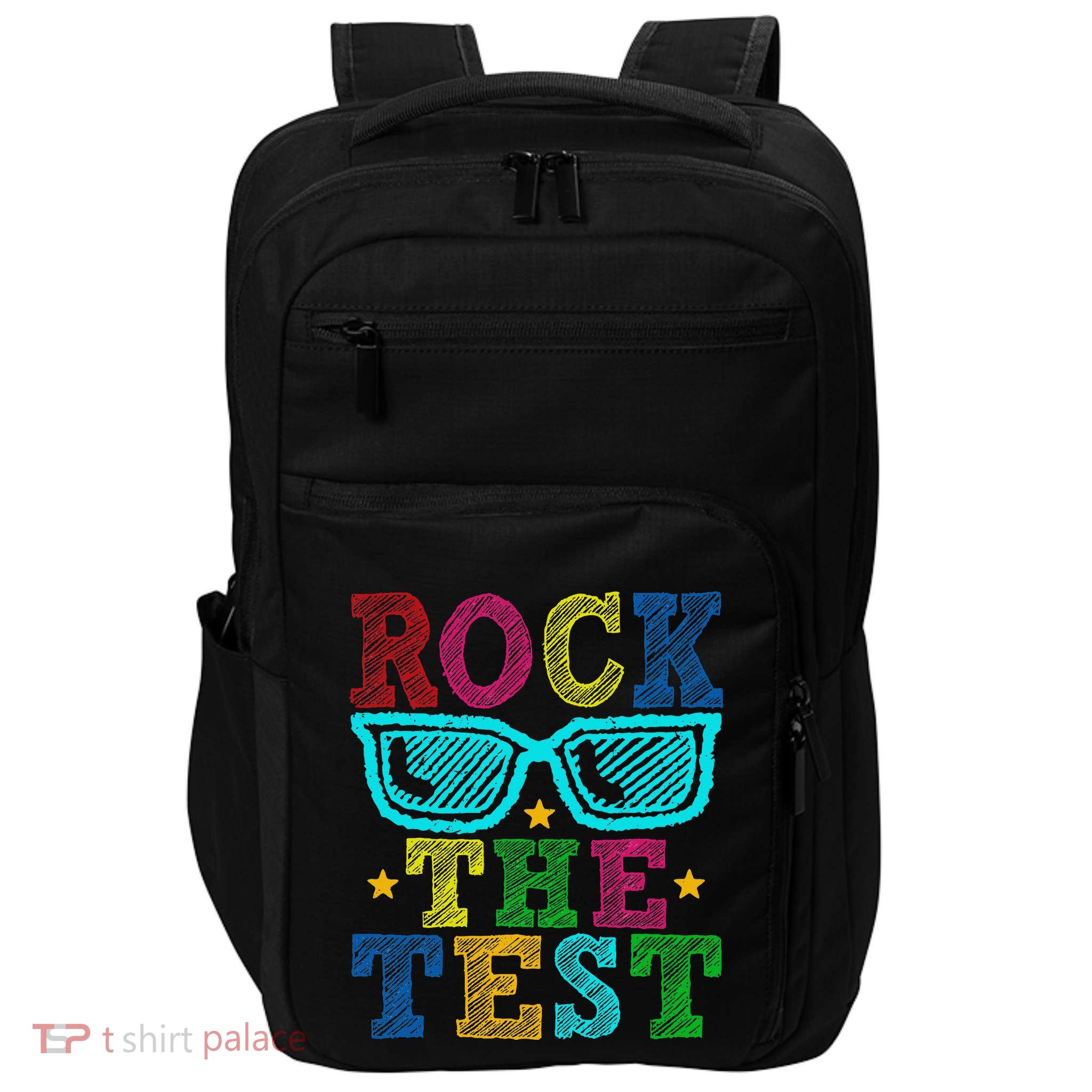 Rock The Test Testing Day Teacher Impact Tech Backpack
