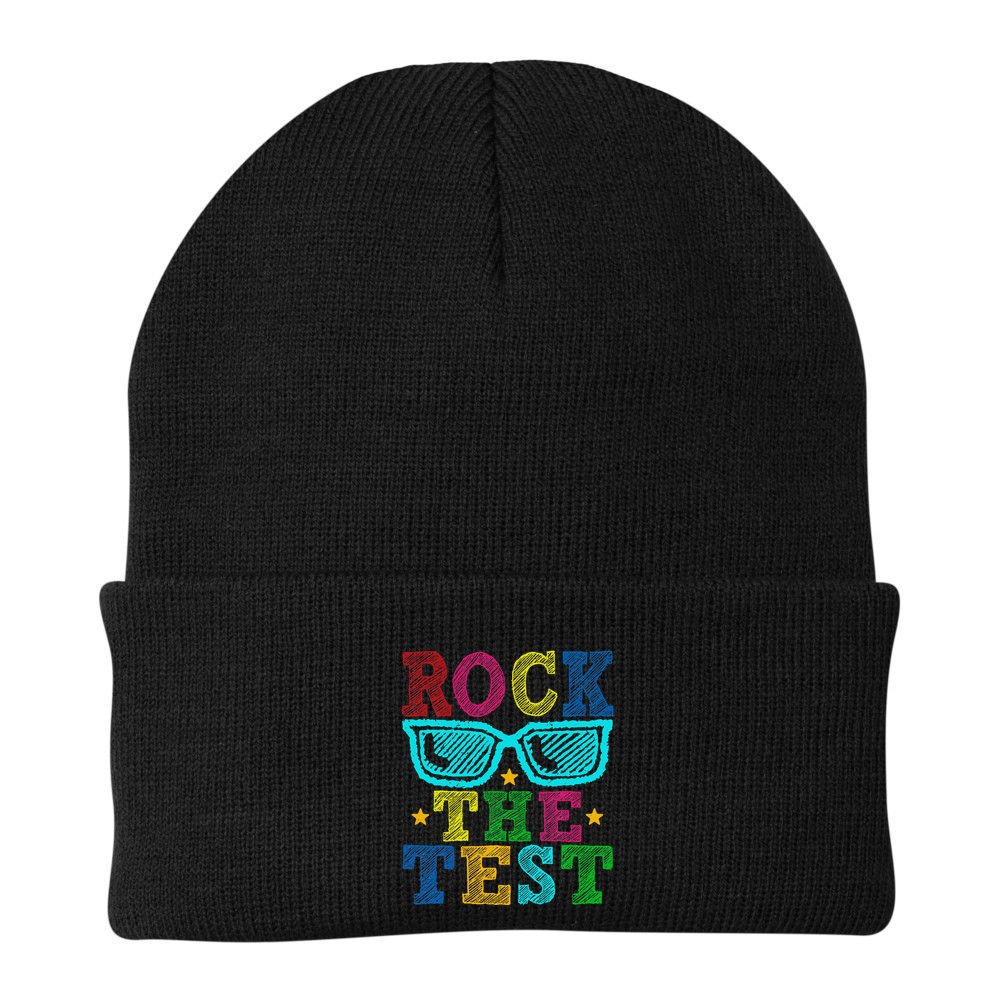 Rock The Test Testing Day Teacher Beanie