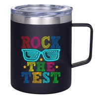 Rock The Test Testing Day Teacher 12oz Stainless Steel Coffee Mug